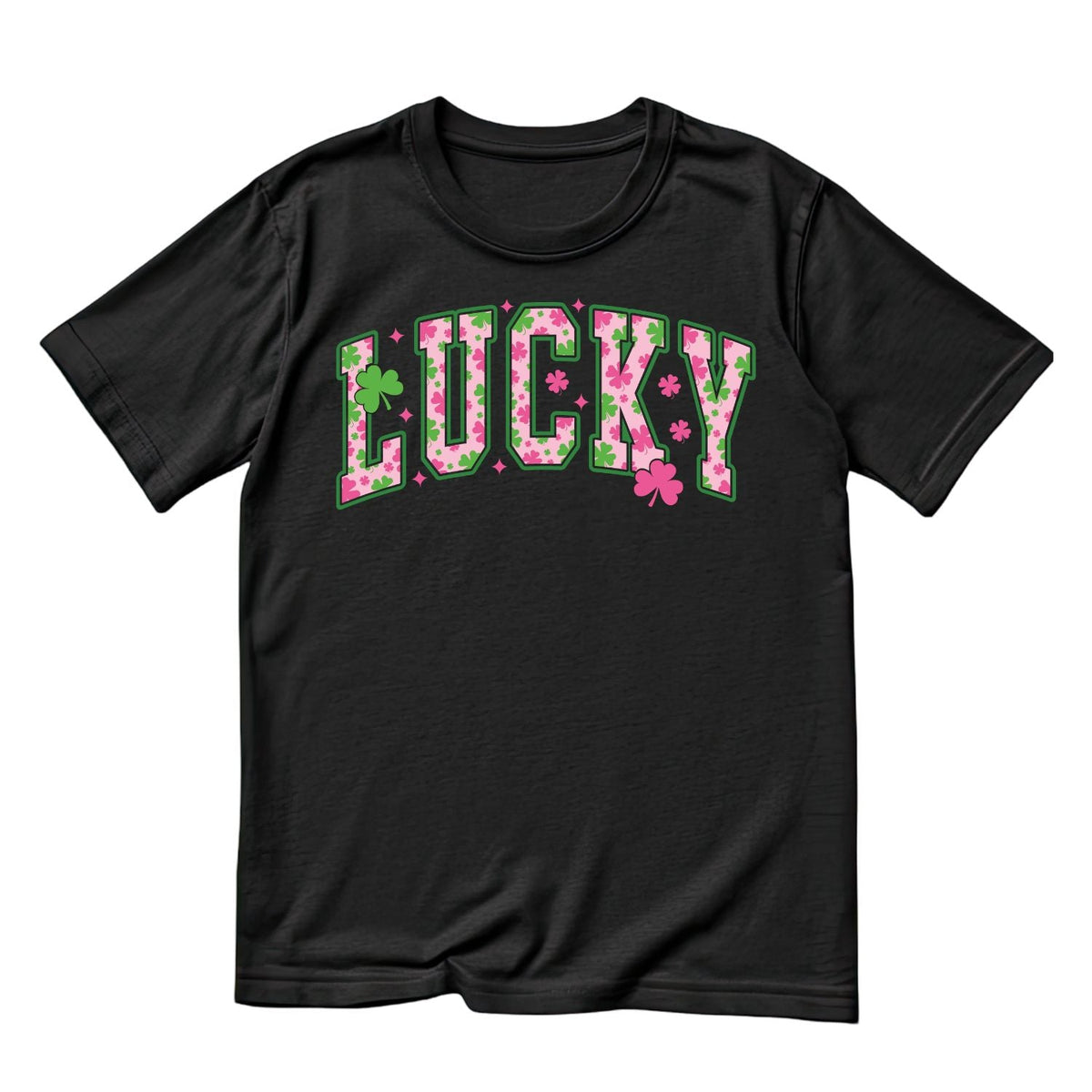Blush Pink Lucky Clover T-shirt | St Patrick’s Day product image 3