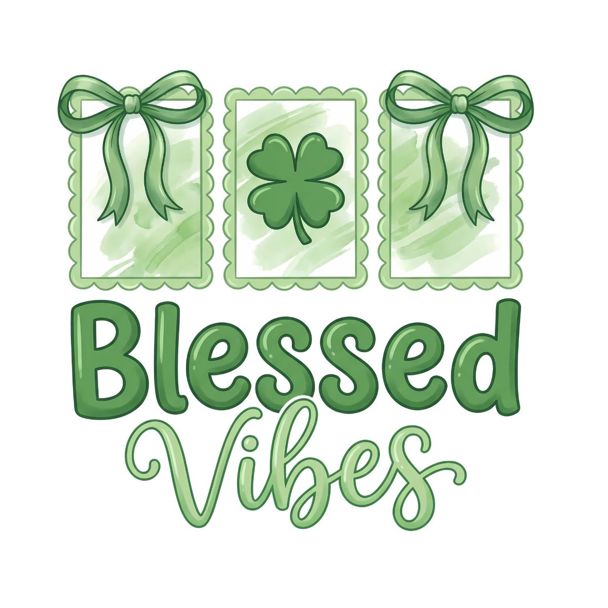 Blessed Vibes St. Patrick’s Day T-shirt | St | Shamrock product image 2