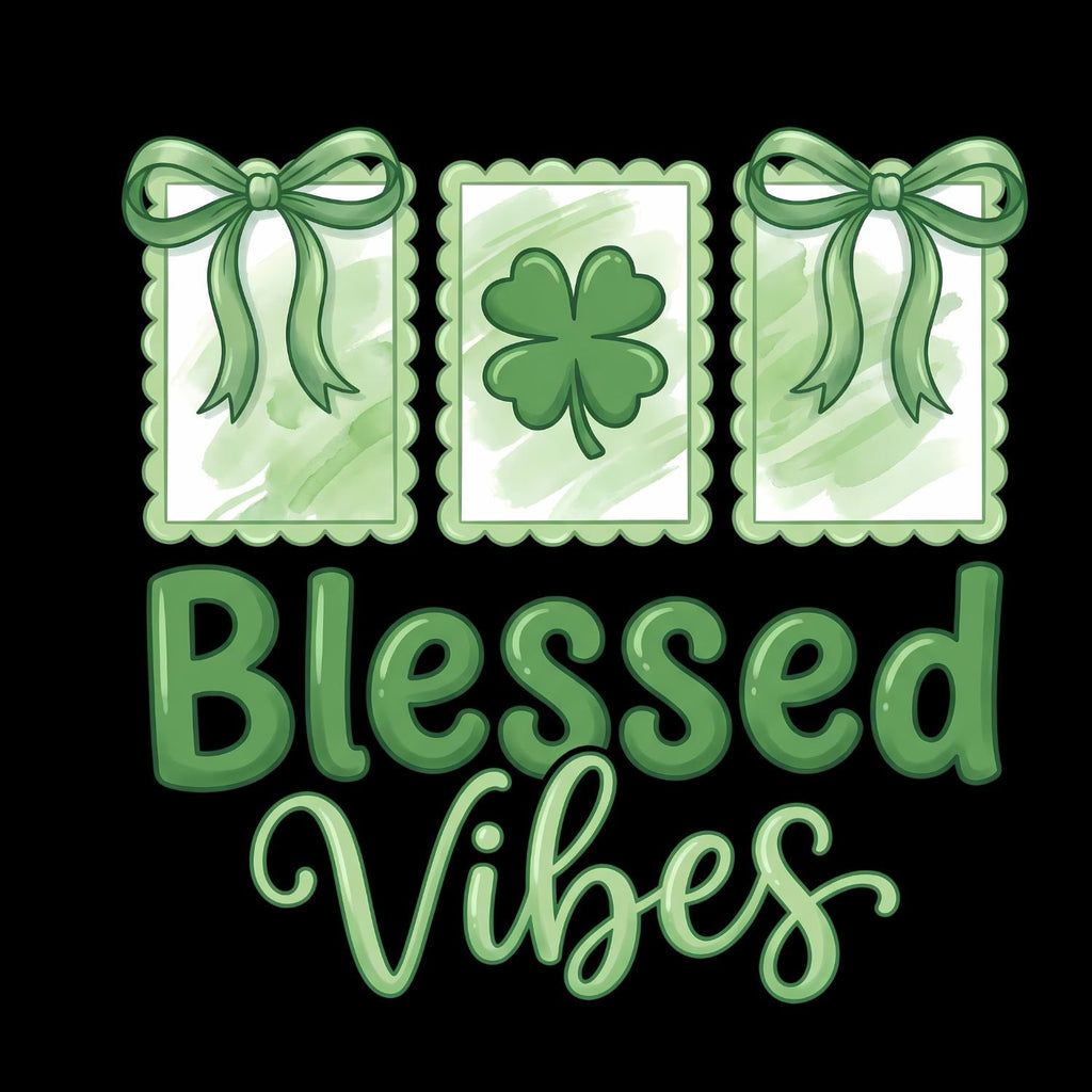 Blessed Vibes St. Patrick’s Day T-shirt | St | Shamrock product image 5