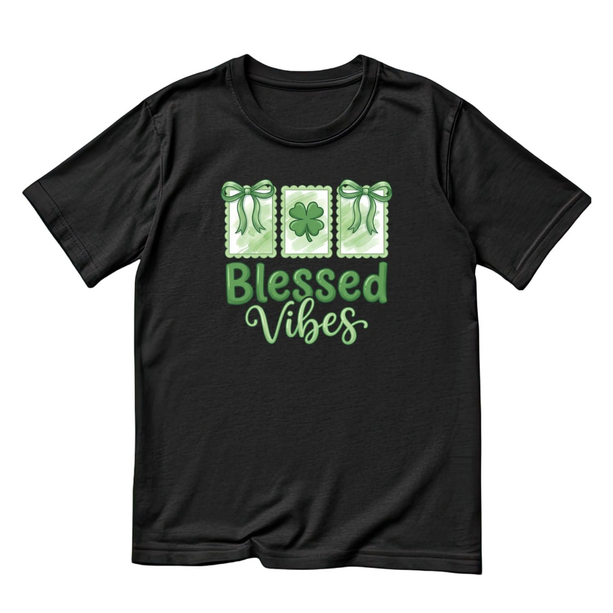 Blessed Vibes St. Patrick’s Day T-shirt | St | Shamrock product image 6