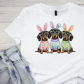 Dachshund Easter Bunny T-shirt | Graphic Tee | Printed product image 1