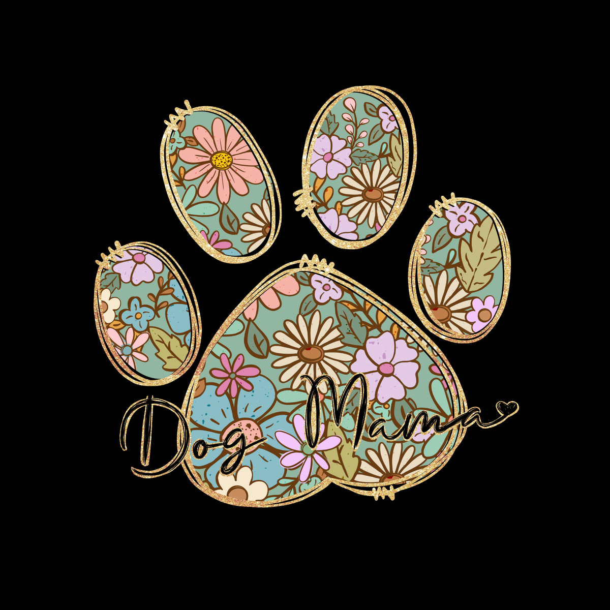 Boho Floral Dog Mom T-shirt | Graphic Tee | Printed Shirt product image 5