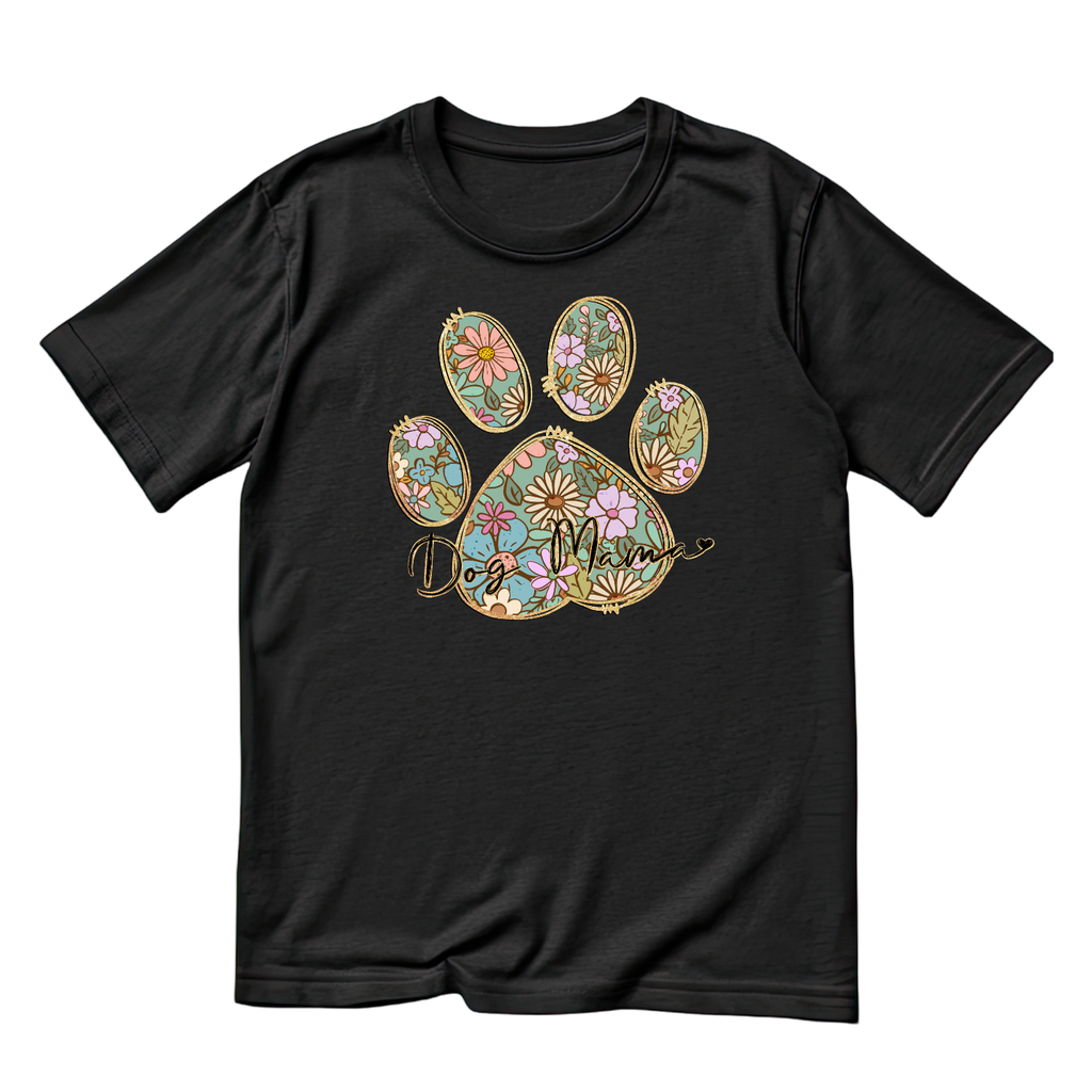 Boho Floral Dog Mom T-shirt | Graphic Tee | Printed Shirt product image 6
