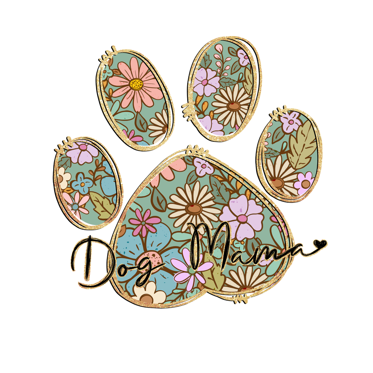 Boho Floral Dog Mom T-shirt | Graphic Tee | Printed Shirt product image 2