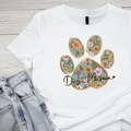 Boho Floral Dog Mom T-shirt | Graphic Tee | Printed Shirt product image 1