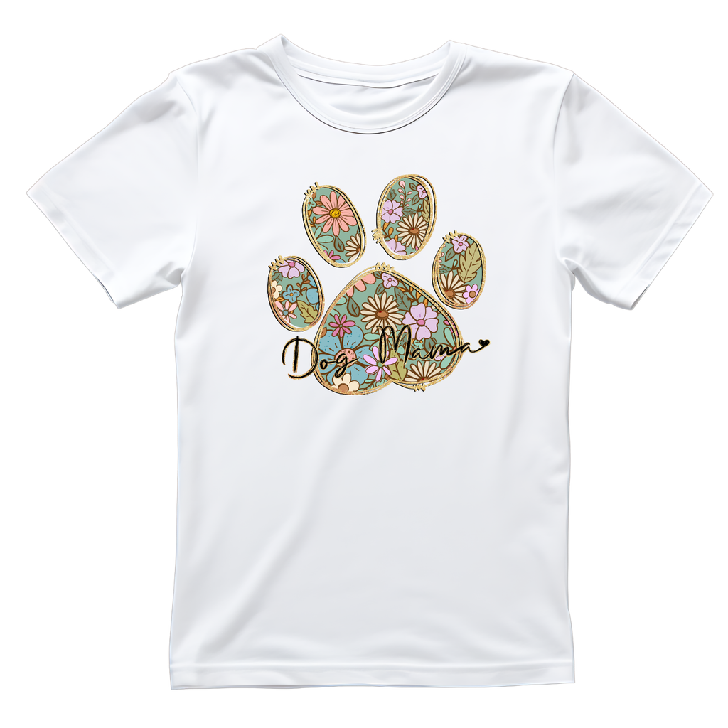 Boho Floral Dog Mom T-shirt | Graphic Tee | Printed Shirt product image 3