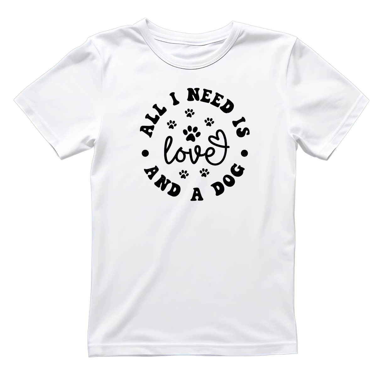 All I Need Is Love And A Dog T-shirt | Graphic Tee product image 3