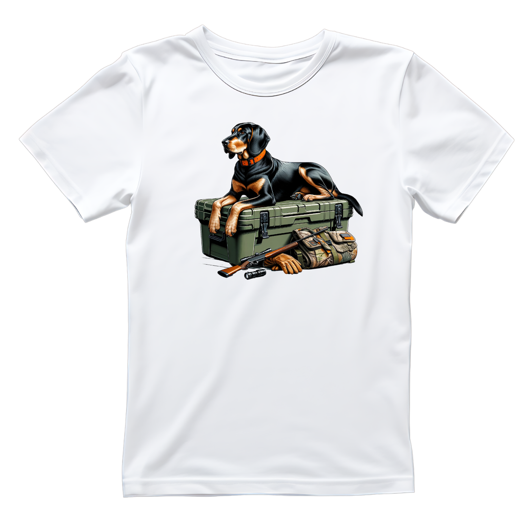 Black & Tan Coonhound Hunting Dog T-shirt | Graphic Tee product image 1