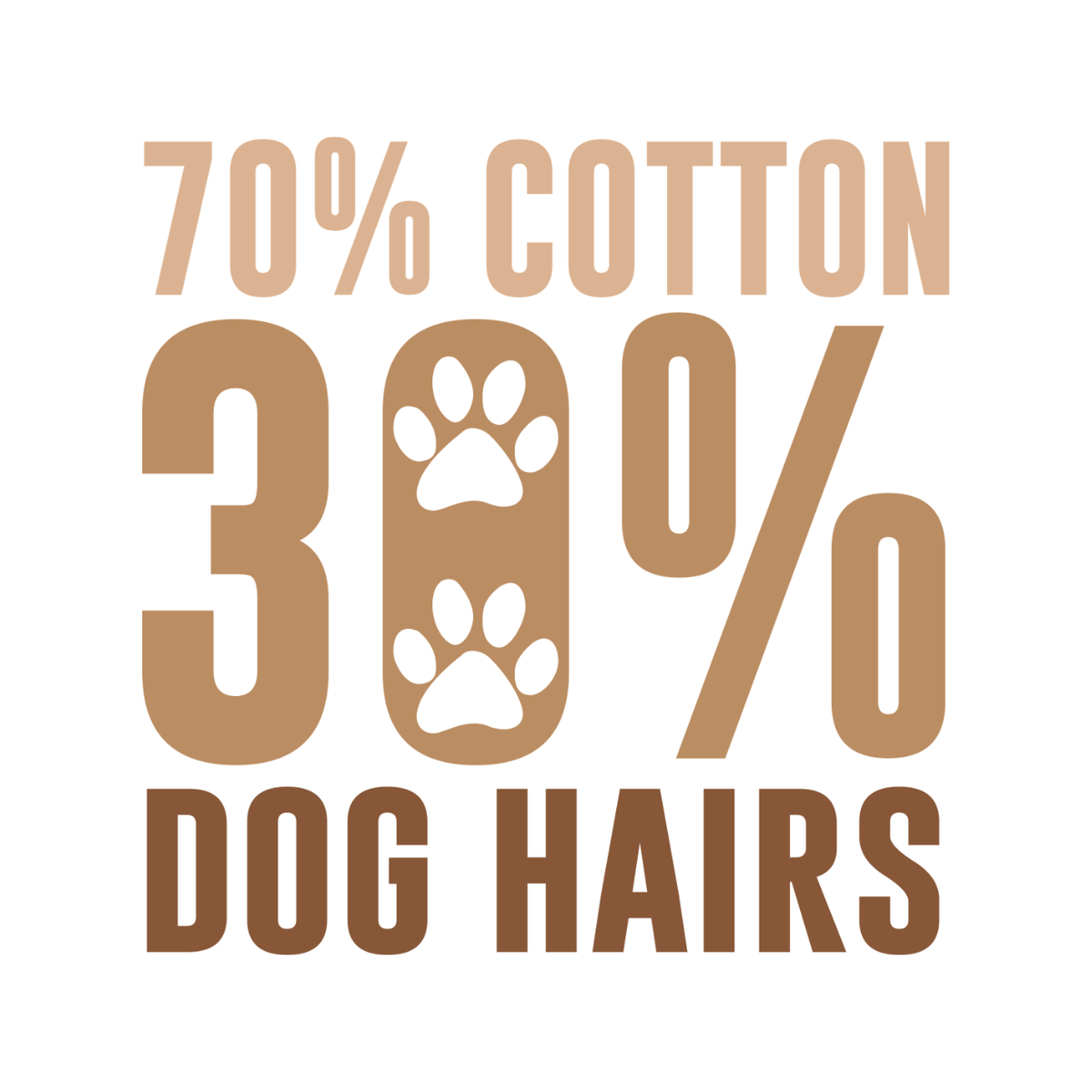 70% Cotton 30% Dog Hairs Paw T-shirt | Graphic Tee product image 5