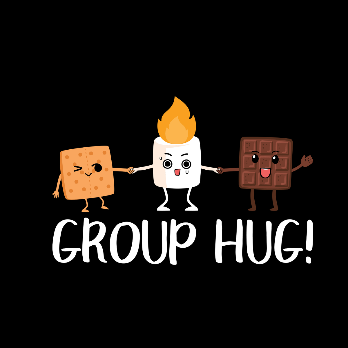 Group Hug S’mores Camping T-Shirt| Funny Campfire product image 2