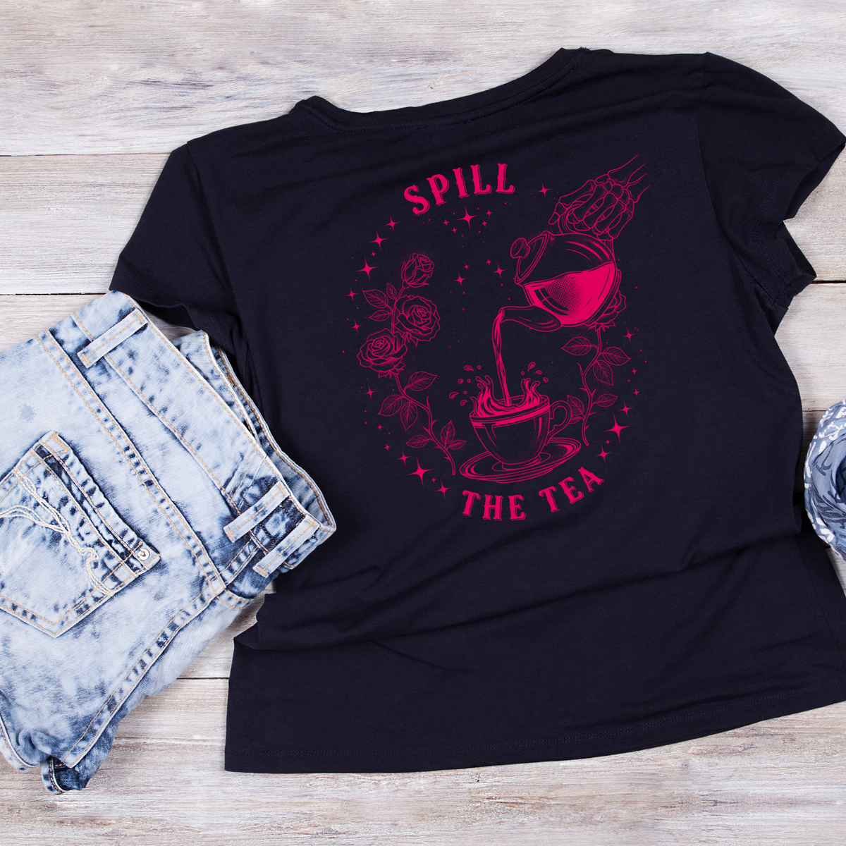 Spill The Tea T-shirt | Women’s Sarcastic Tee | Funny product image 4