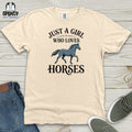 Just A Girl Who Loves Horses Heavy Cotton Comfort Colors Tee product image 1