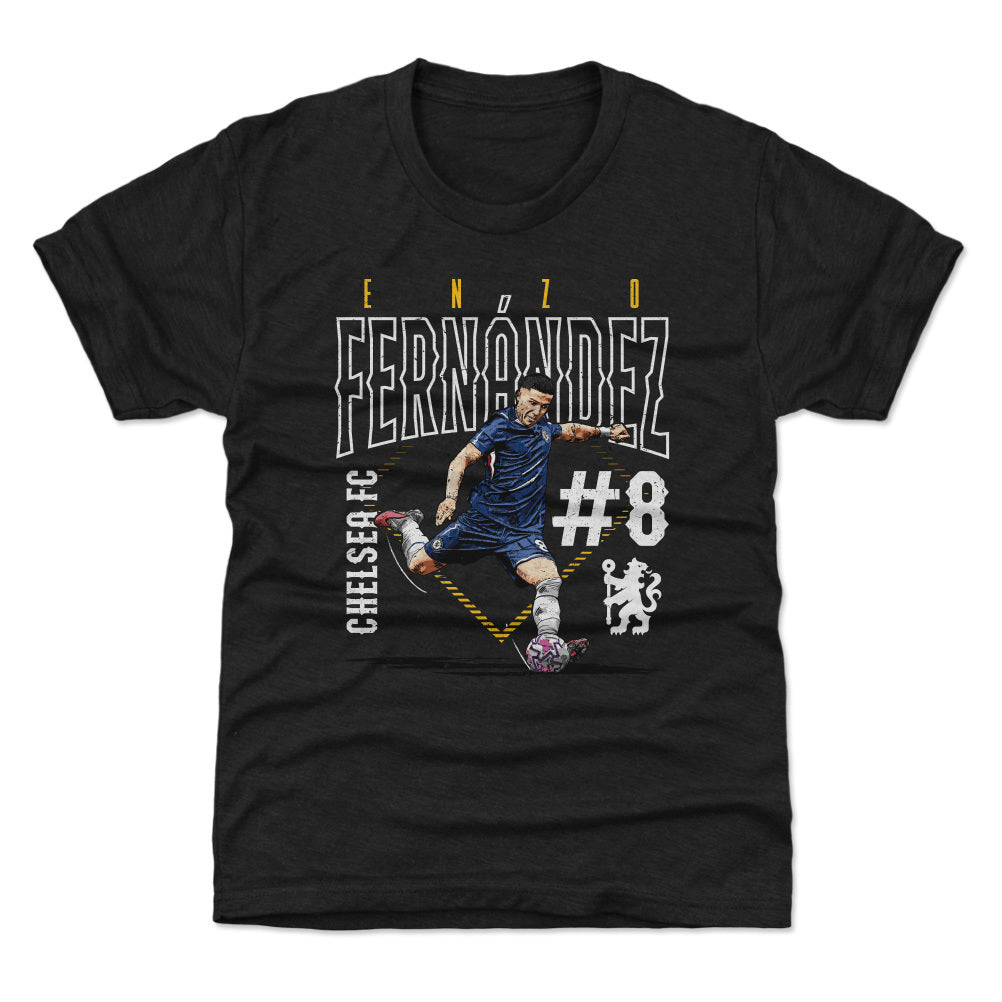 Enzo Fernandez Chelsea FC Outline Number WHT product image 2