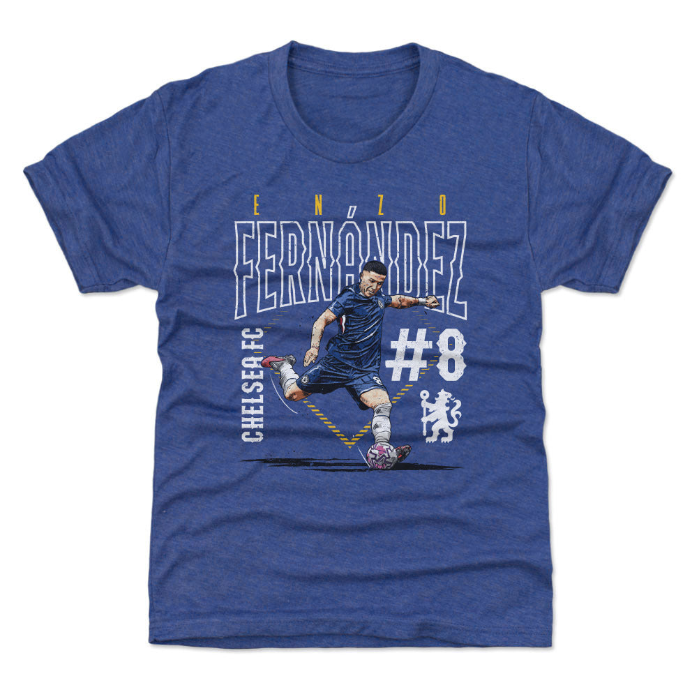 Enzo Fernandez Chelsea FC Outline Number WHT product image 1