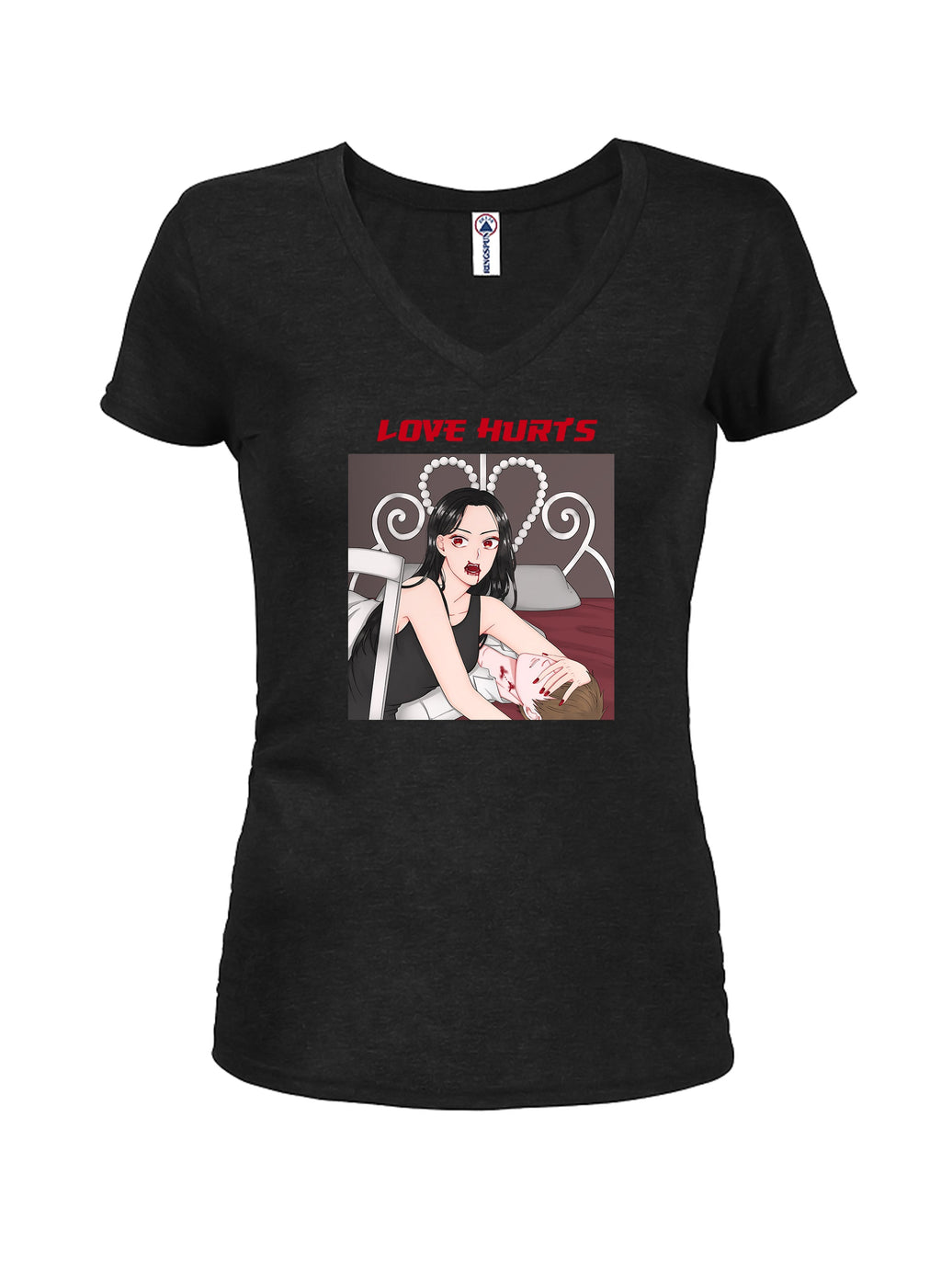 Anime - Love Hurts Juniors V Neck T-Shirt product image 1