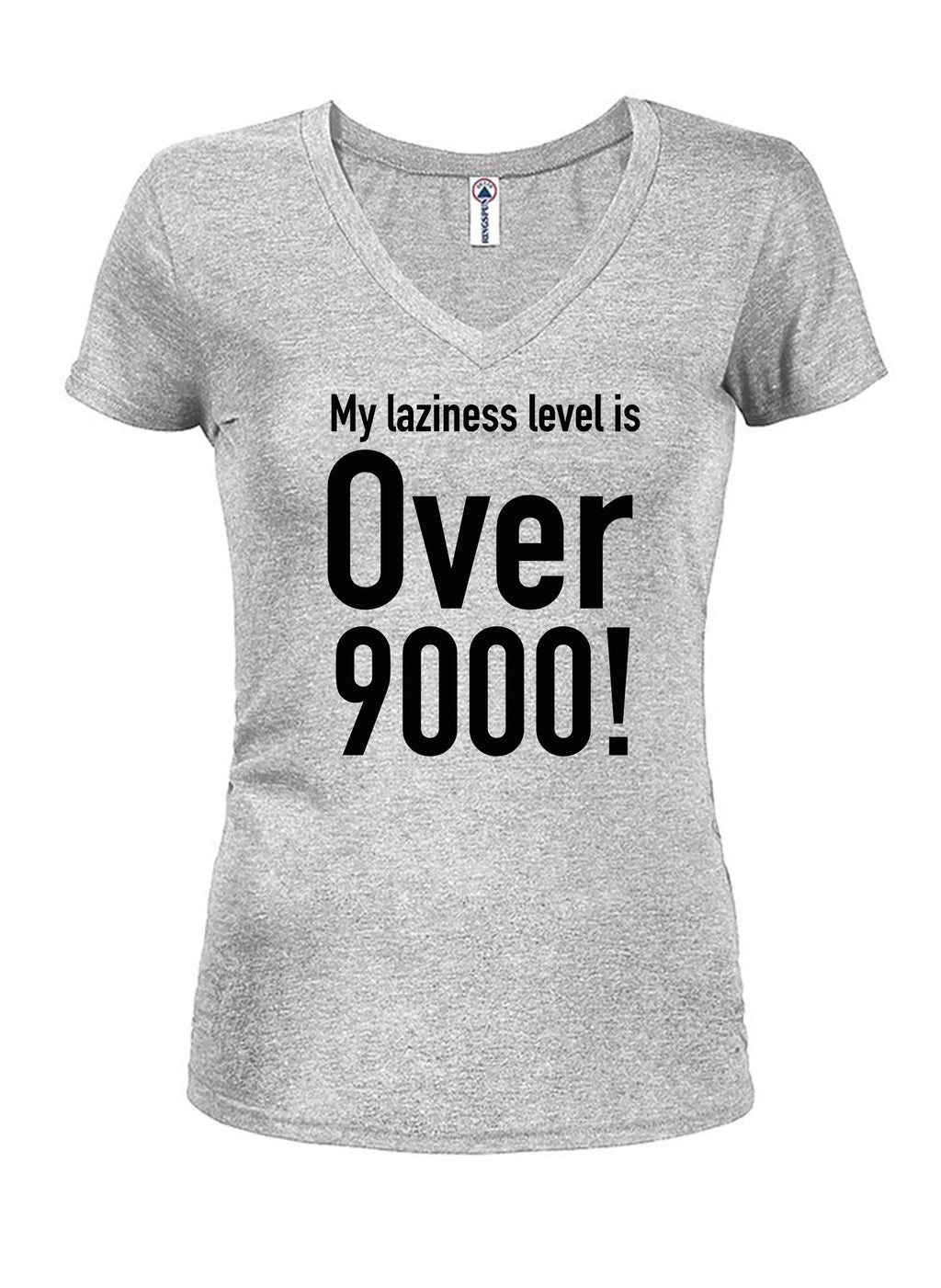 My laziness level is Over 9000! Juniors V Neck T-Shirt product image 3