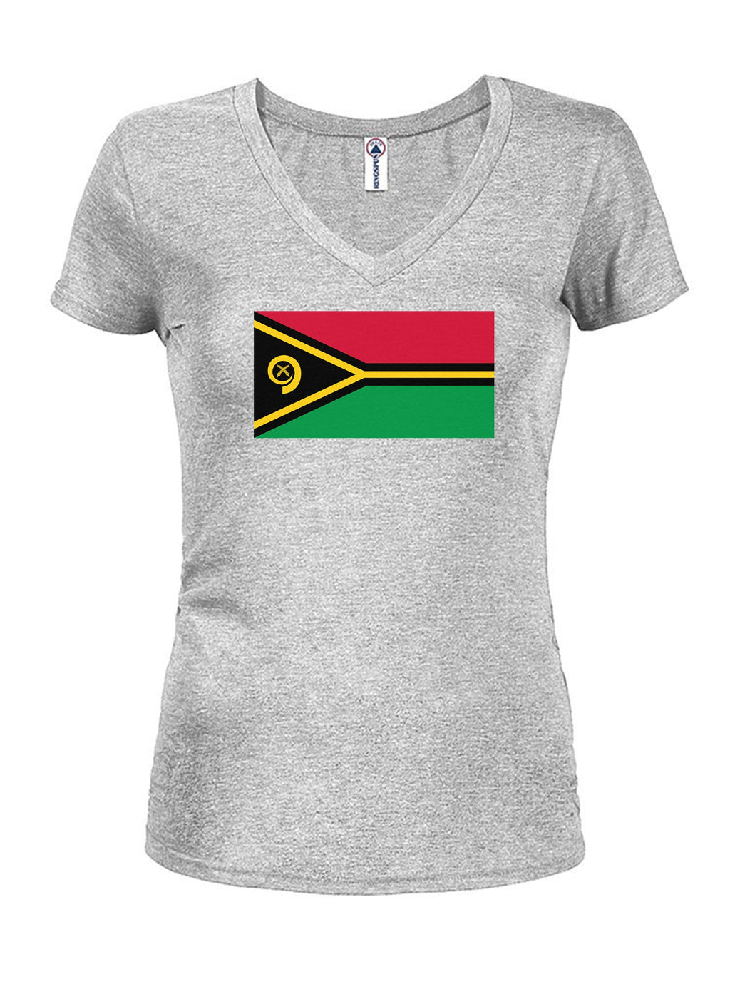 Ni-Vanuatu Flag Juniors V Neck T-Shirt product image 3