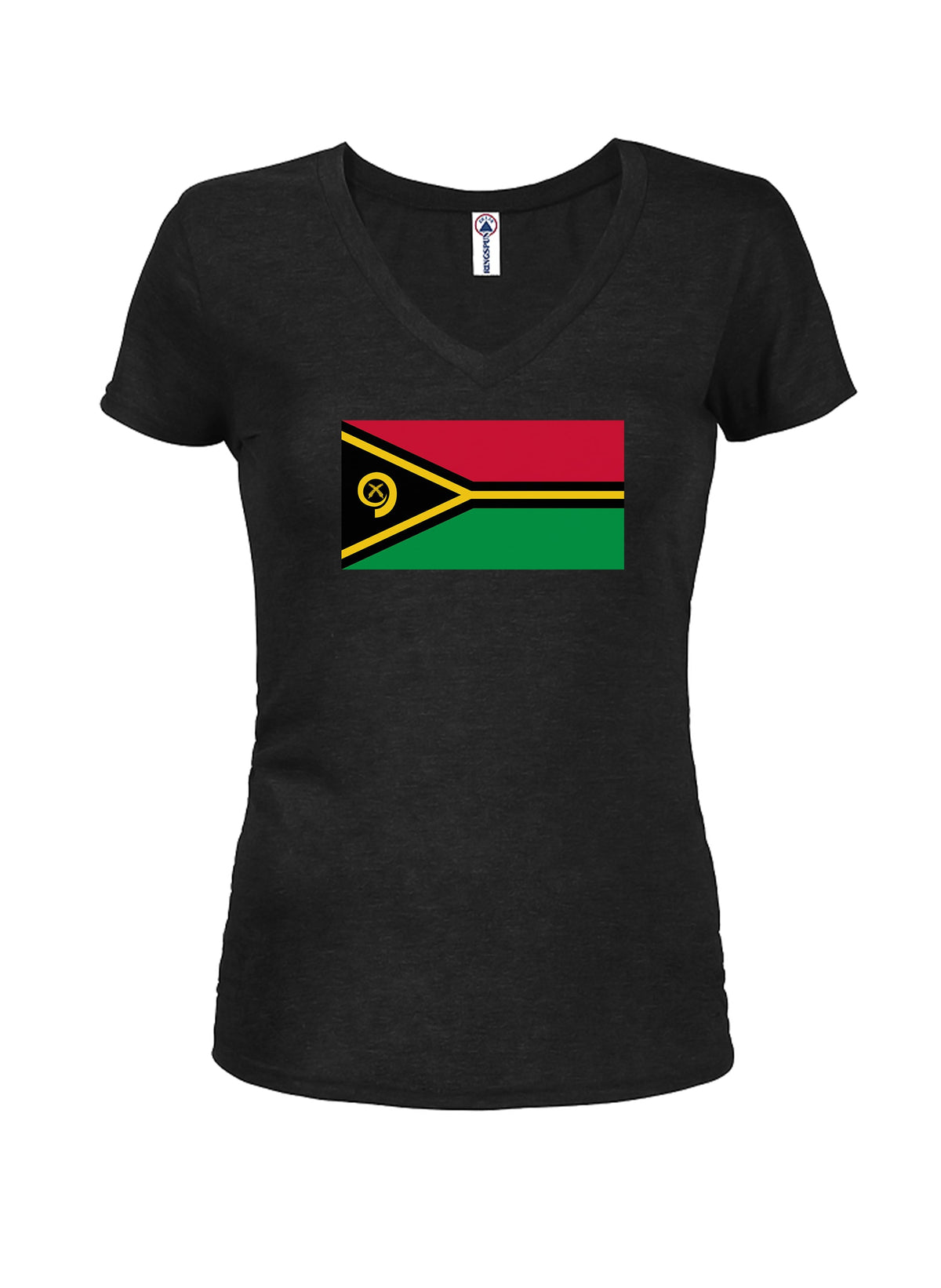 Ni-Vanuatu Flag Juniors V Neck T-Shirt product image 1