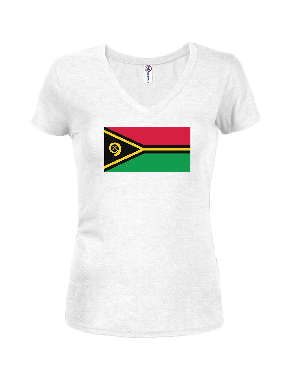 Ni-Vanuatu Flag Juniors V Neck T-Shirt product image 2