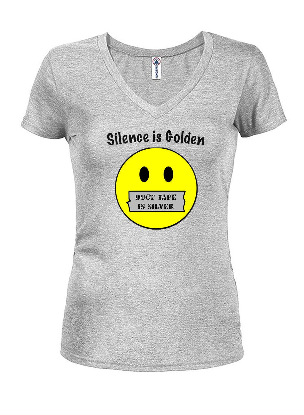 Silence is Golden but Duct Tape is Silver Juniors V Neck product image 3