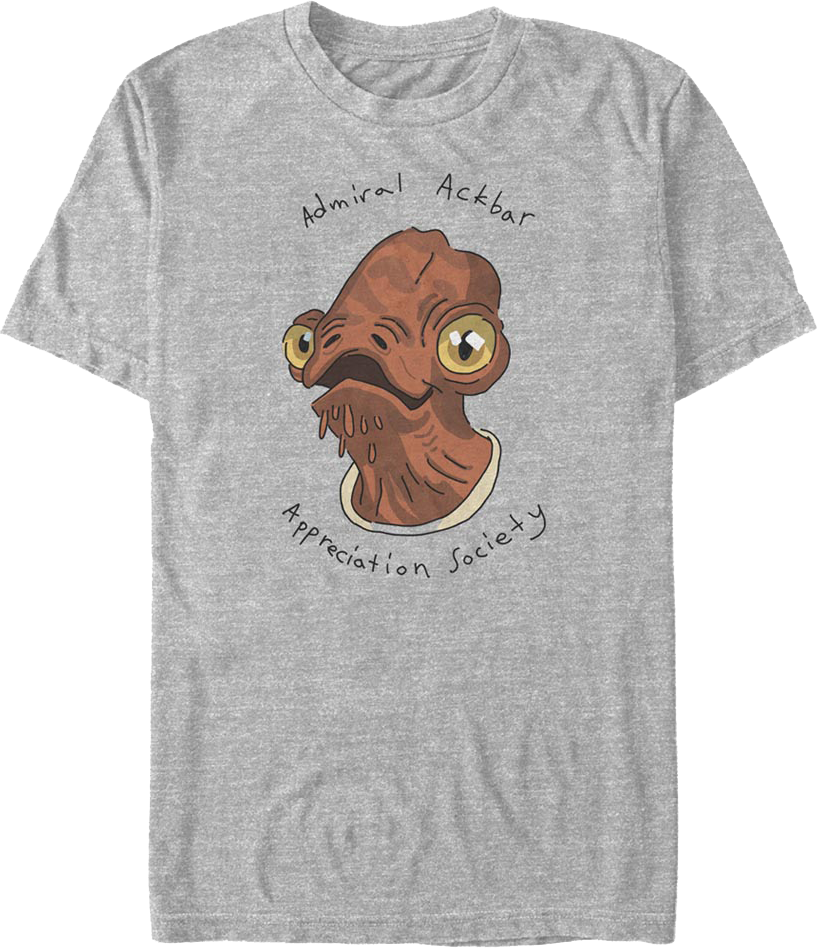 Admiral Ackbar Appreciation Day Star Wars T-Shirt product image 1