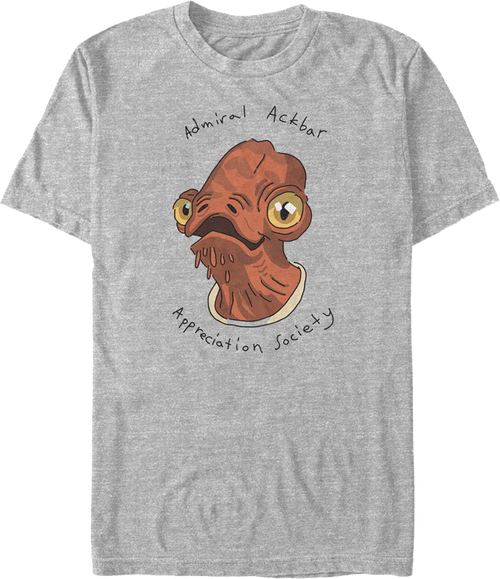 Admiral Ackbar Appreciation Day Star Wars T-Shirt product image 1
