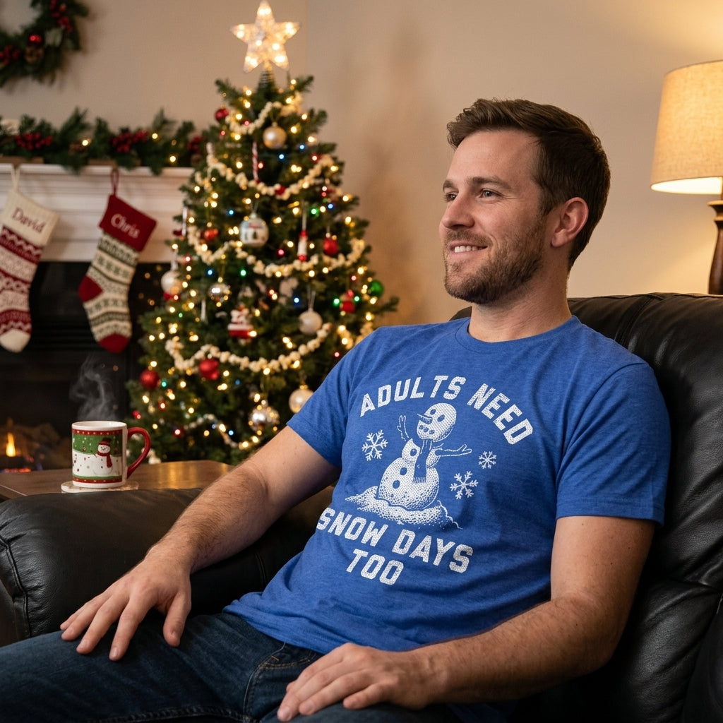 Adults Need Snow Days Too Men's T Shirt product image 2