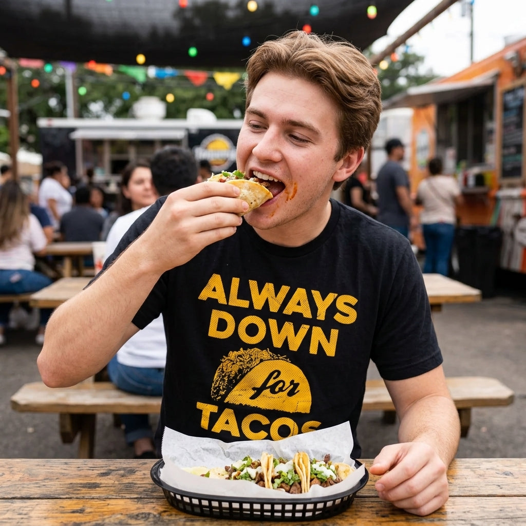 Always Down For Tacos Men's T Shirt product image 2