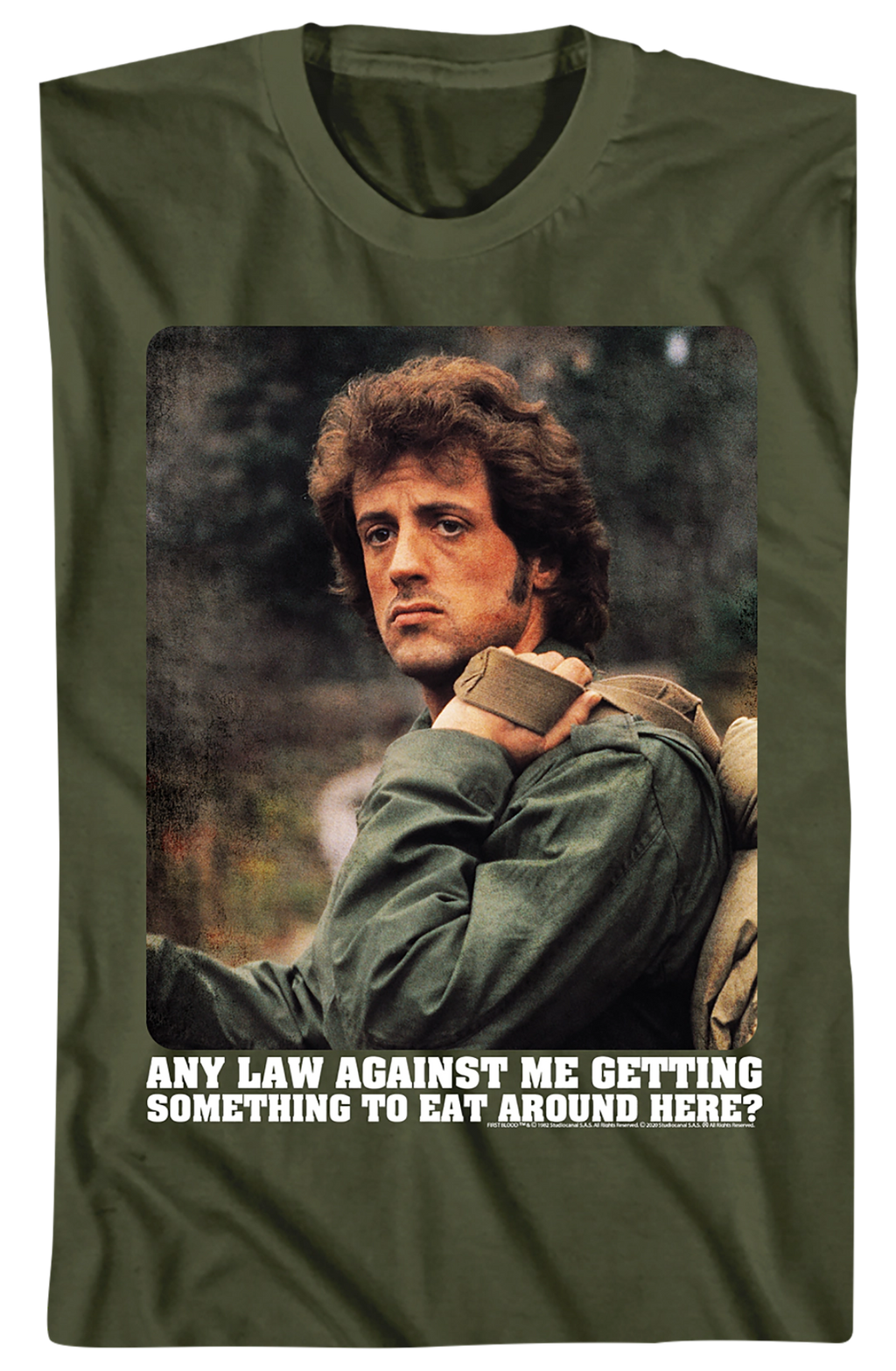 Any Law Against Me Getting Something To Eat Rambo T-Shirt product image 2