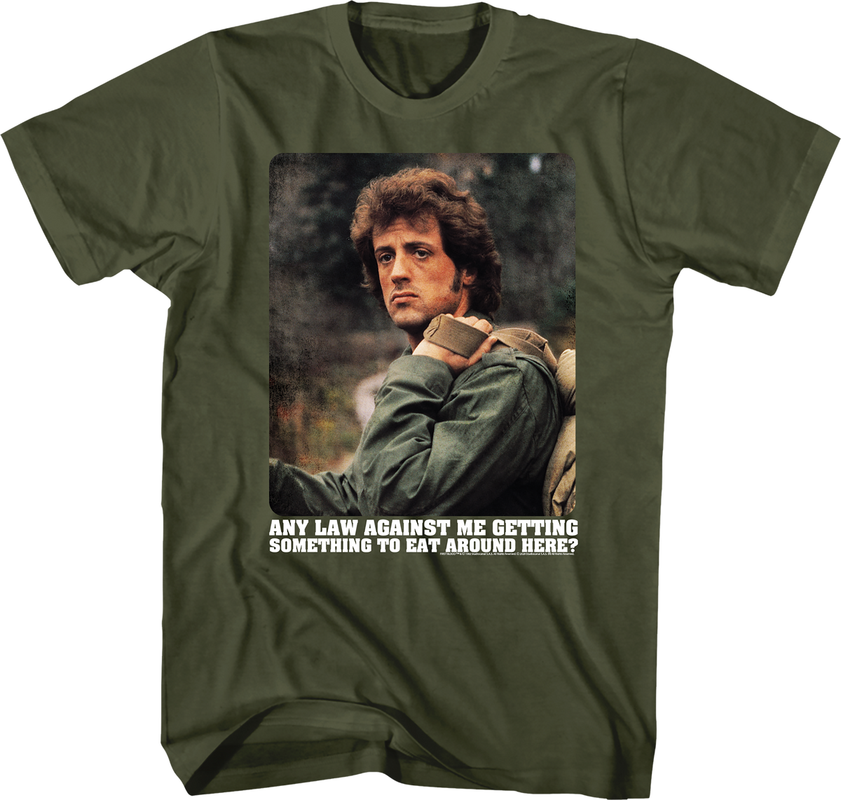 Any Law Against Me Getting Something To Eat Rambo T-Shirt product image 1