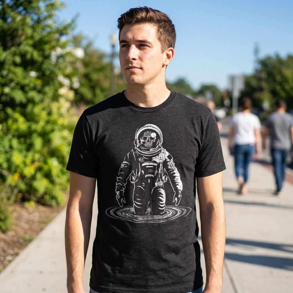 Skeleton Black Hole Men's T Shirt product image 2