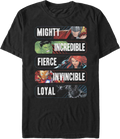 Avenger Adjectives Marvel Comics T-Shirt product image 1