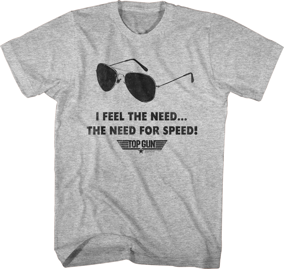 Aviators Feel The Need For Speed Top Gun T-Shirt product image 1