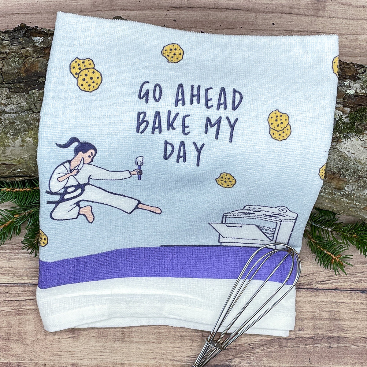 Go Ahead Bake My Day Tea Towel Tea Towel