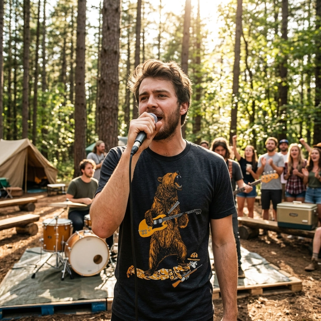Guitar Bear Men's T Shirt product image 2