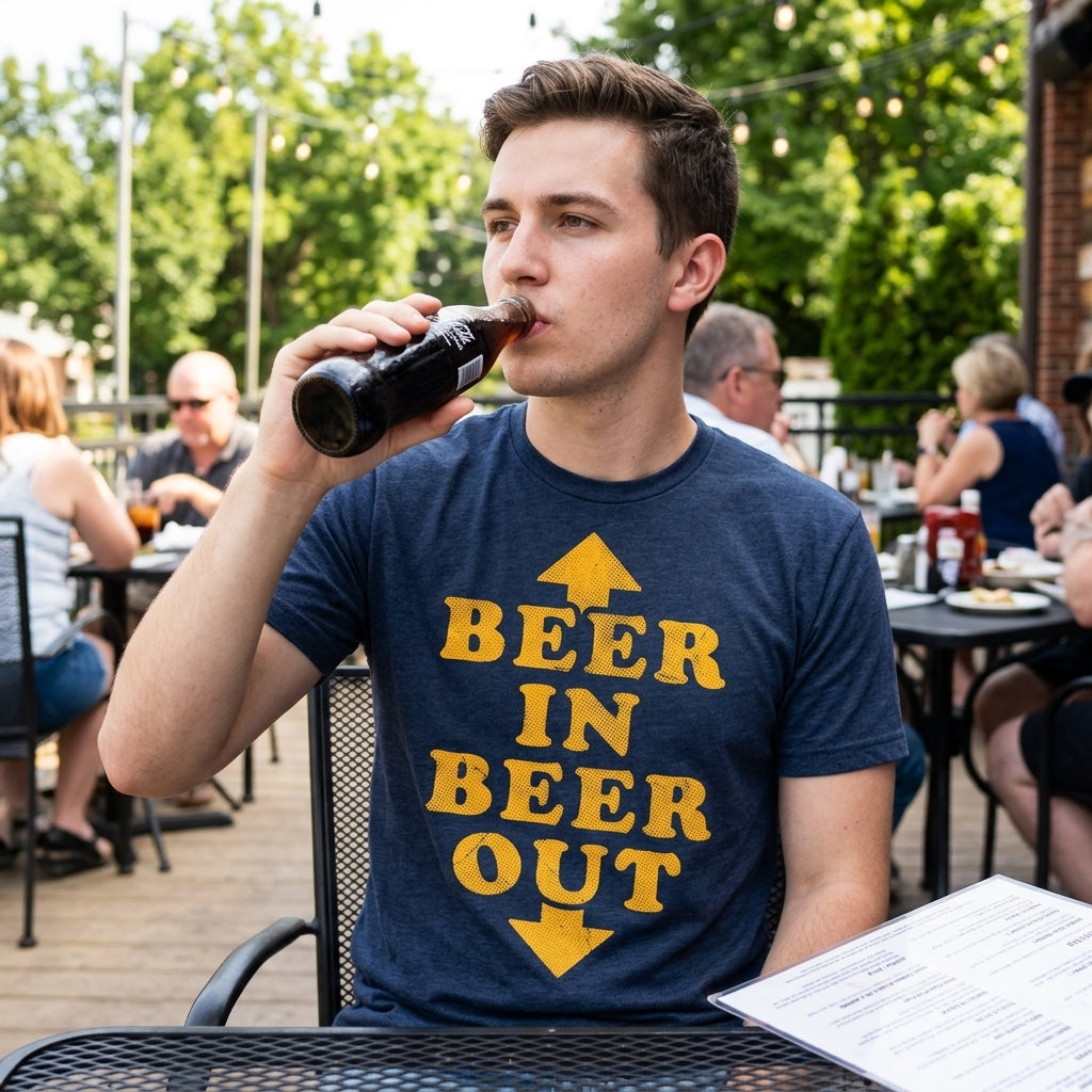 Beer In Out Men's T Shirt product image 2