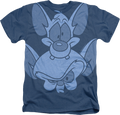 Big Print Pink And The Brain Animaniacs T-Shirt product image 1
