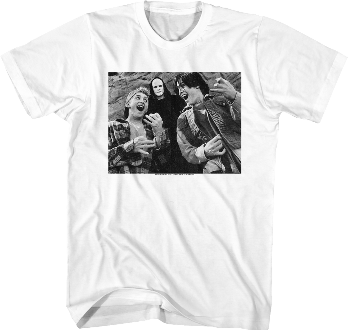Black and White Air Guitars Bill Ted T-Shirt product image 1