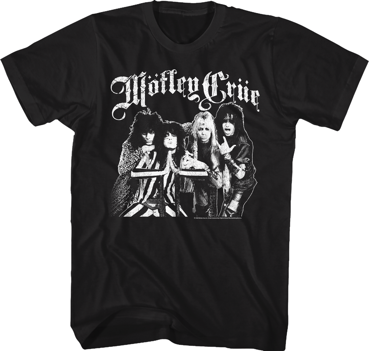 Black And White Band Photo Motley Crue T-Shirt product image 1