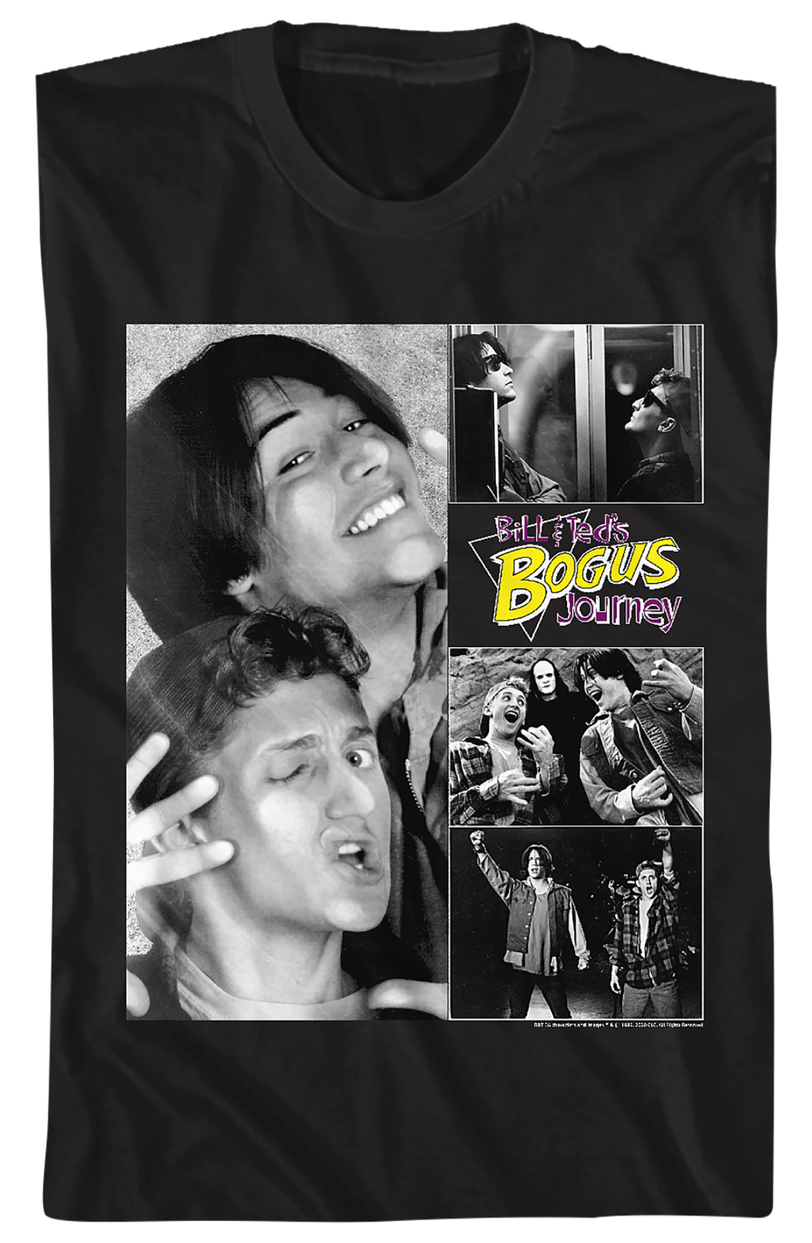 Black and White Collage Bill Ted's Bogus Journey T-Shirt product image 2