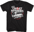 Black and White Ecto-1 Real Ghostbusters T-Shirt product image 1