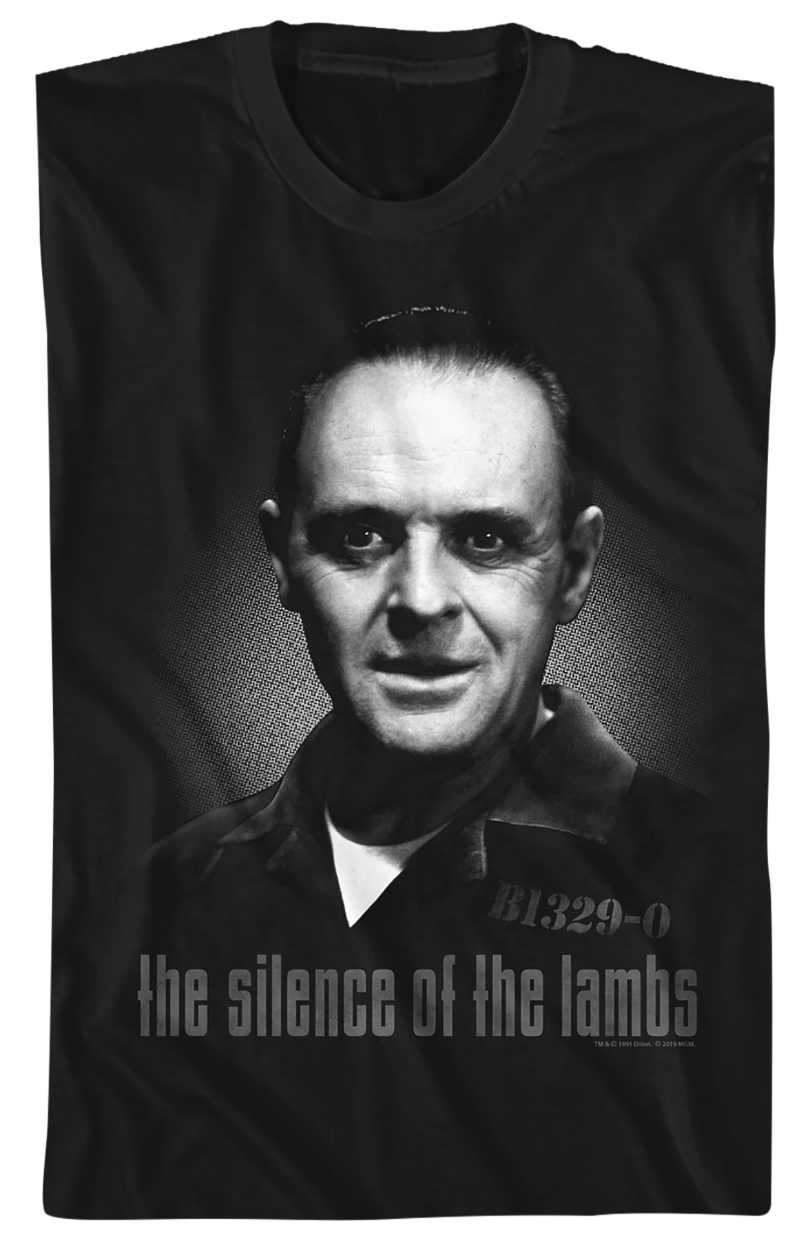 Black And White Hannibal Lecter Silence Of The Lambs T-Shirt product image 2
