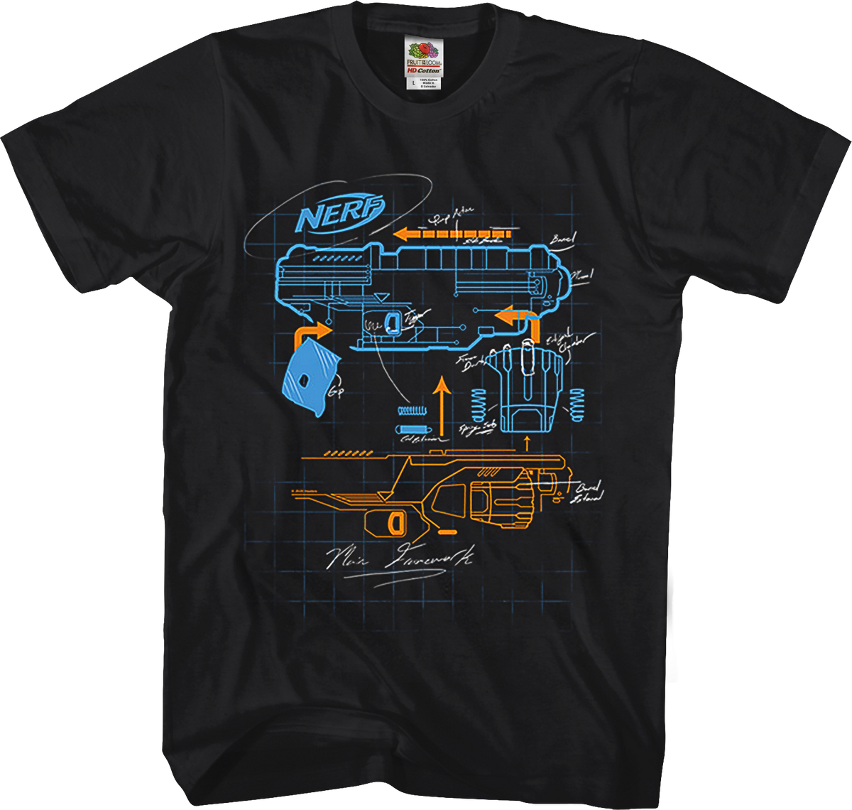 Blaster Blueprint Nerf T-Shirt product image 1