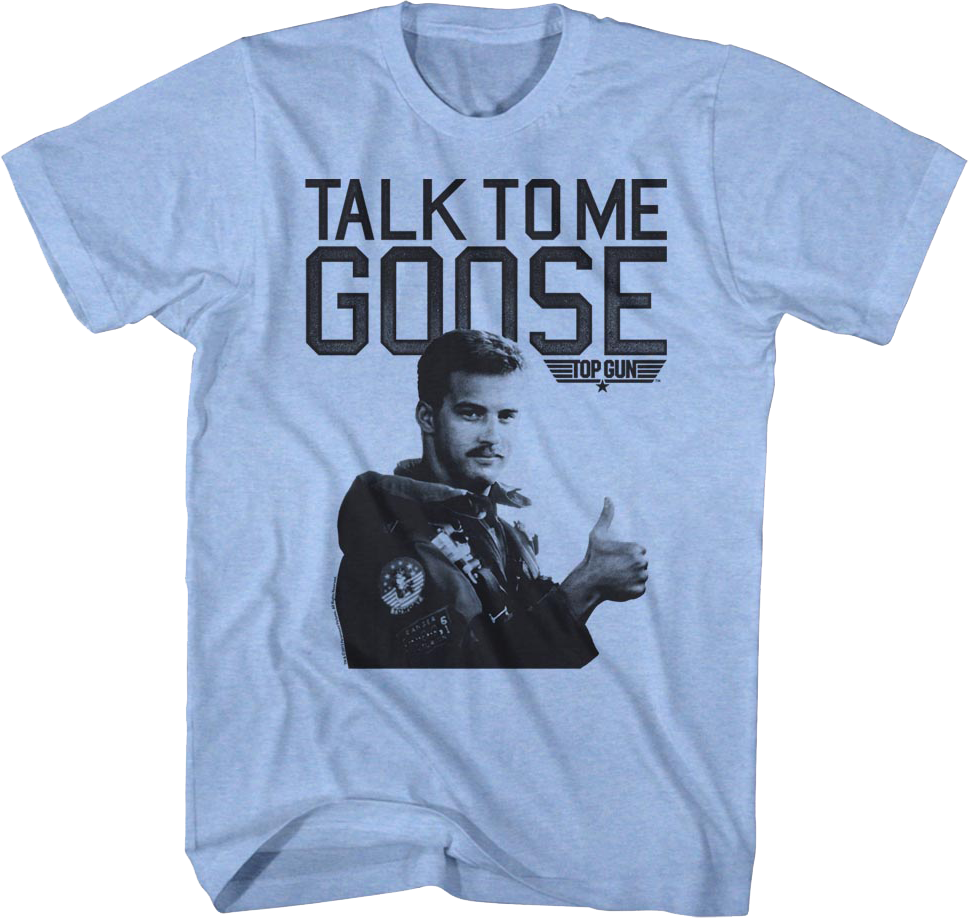 Blue Talk To Me Goose Top Gun T-Shirt product image 1