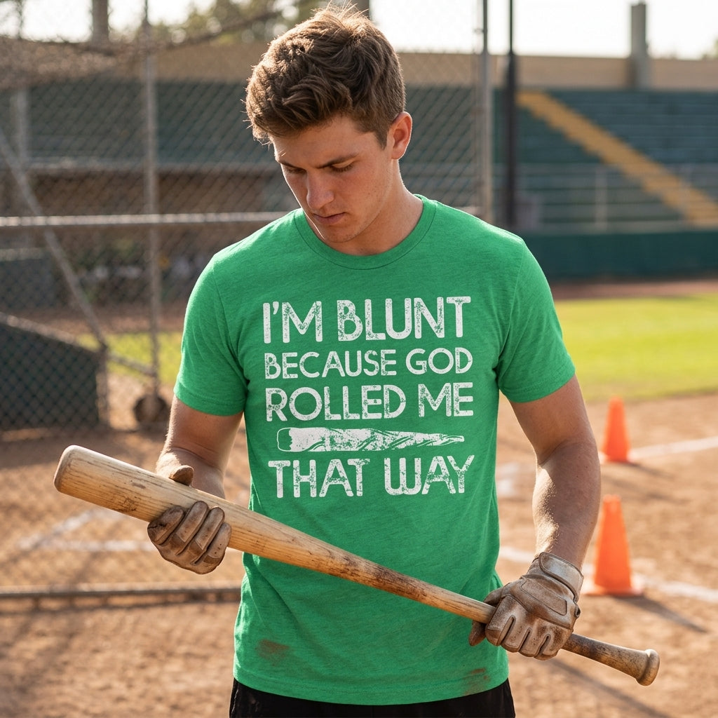 Im Blunt Because God Rolled Me That Way Men's T Shirt product image 2