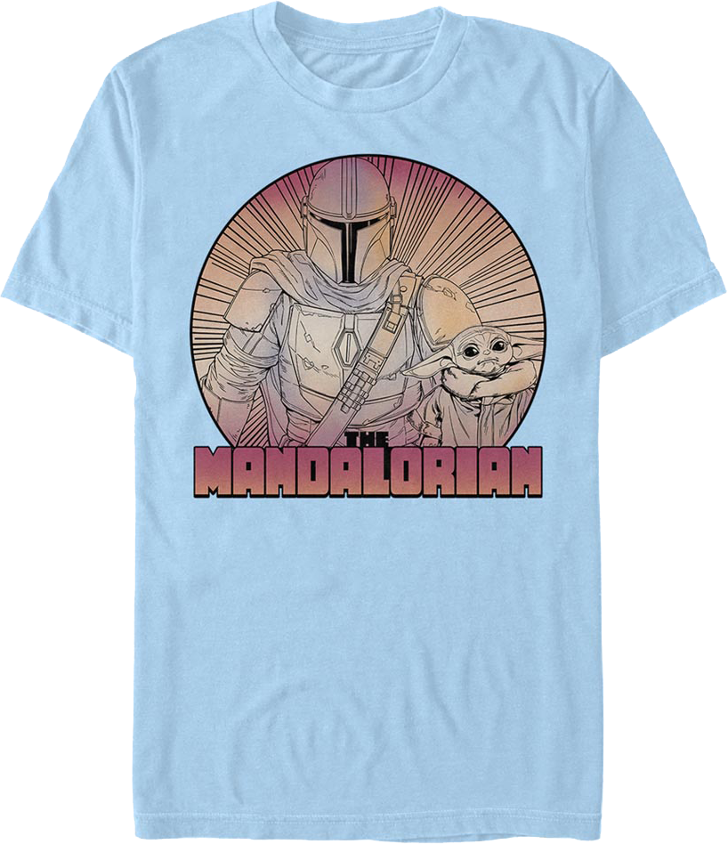 Bounty Hunter And Child The Mandalorian Star Wars T-Shirt product image 1