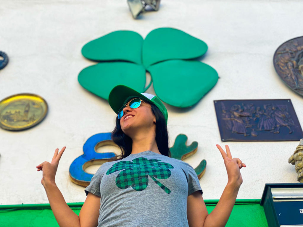 Buffalo Plaid Shamrock Women's T Shirt product image 5