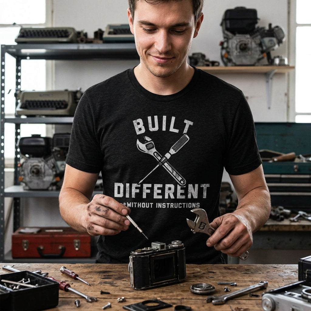 Built Different Without Instructions Men's T Shirt product image 2