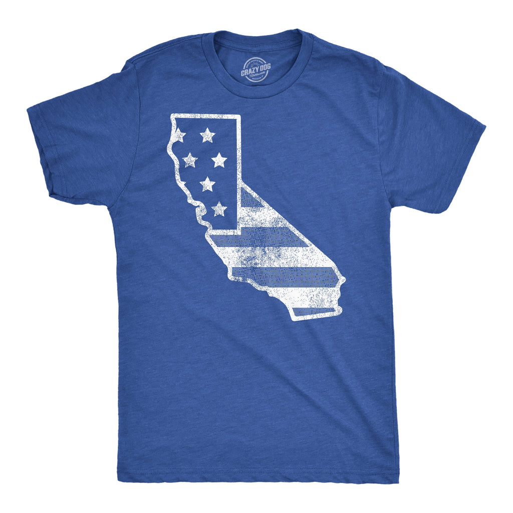 American Flag California Men's T Shirt product image 1