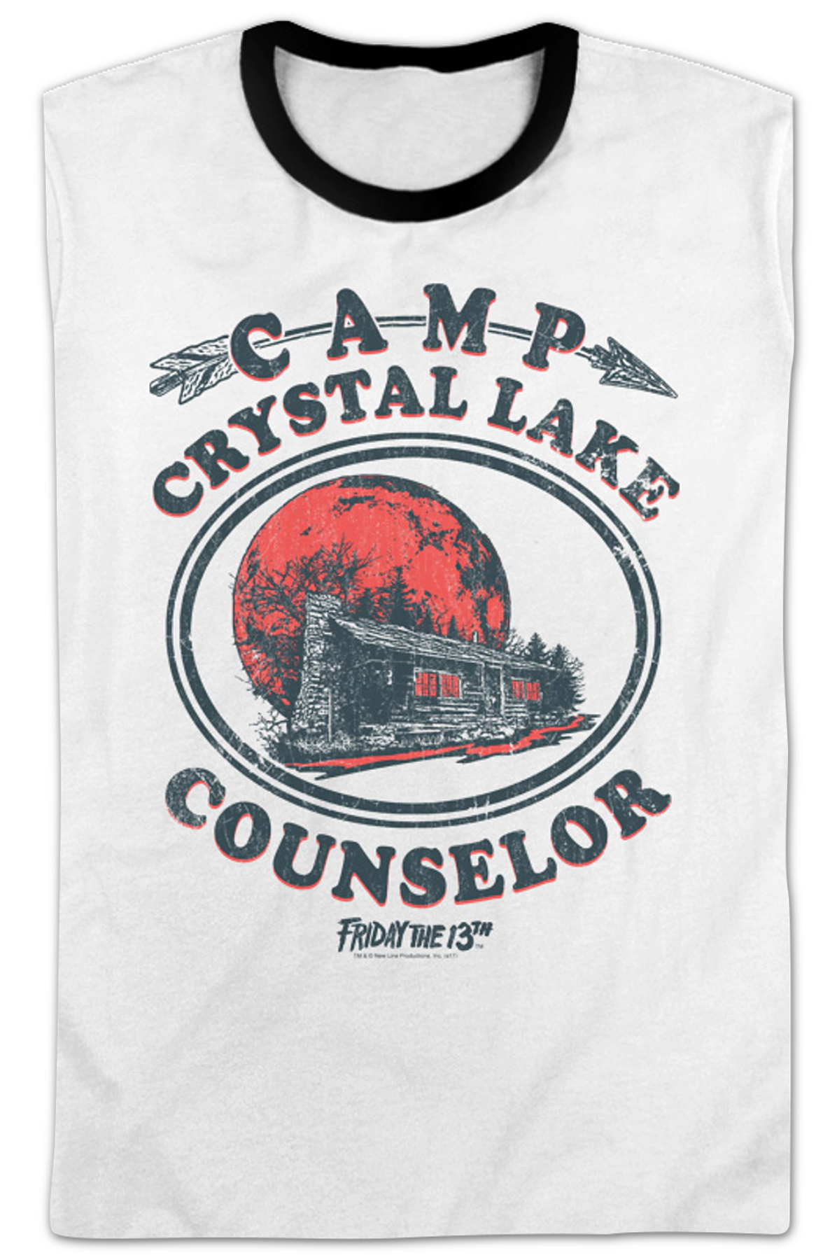 Camp Crystal Lake Counselor Friday the 13th Ringer Shirt product image 1